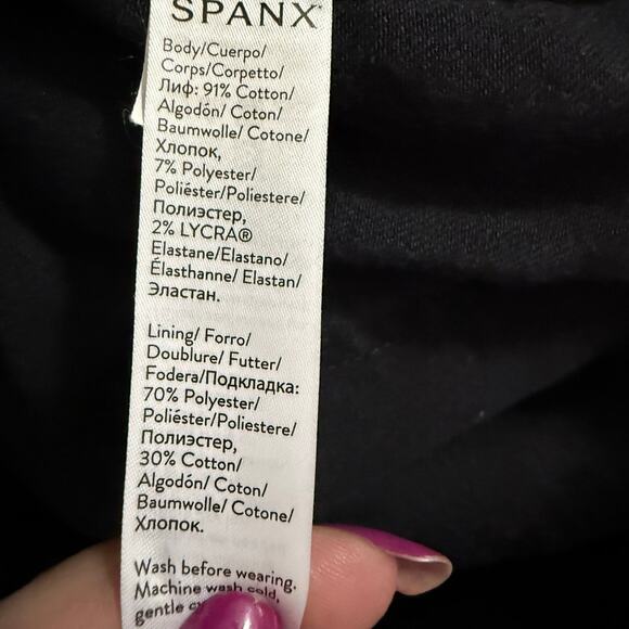 Spanx Black Denim Jeggings Pull On Size X Large - Picture 10 of 10